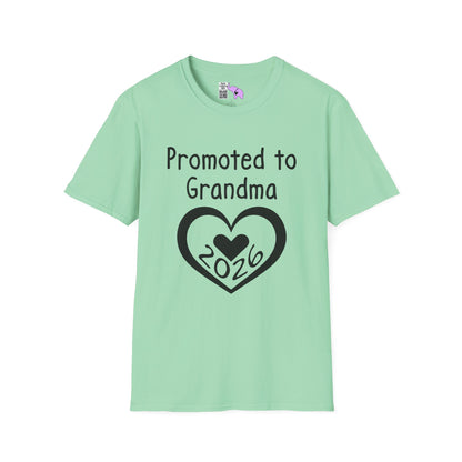 Promoted To Grandma 2026 Adult T-shirt