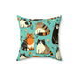 Whimsy Whiskers Throw Pillow