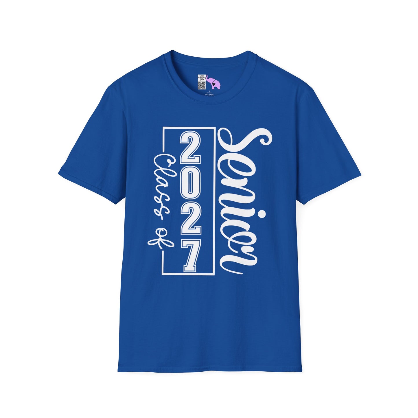 Vertical Class of 2027 Senior Adult T-shirt