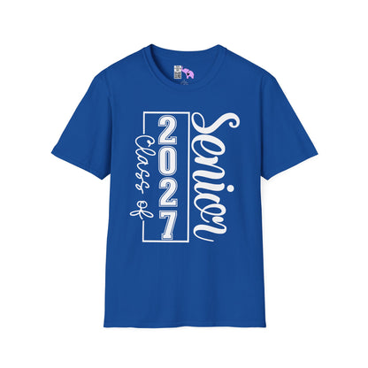 Vertical Class of 2027 Senior Adult T-shirt