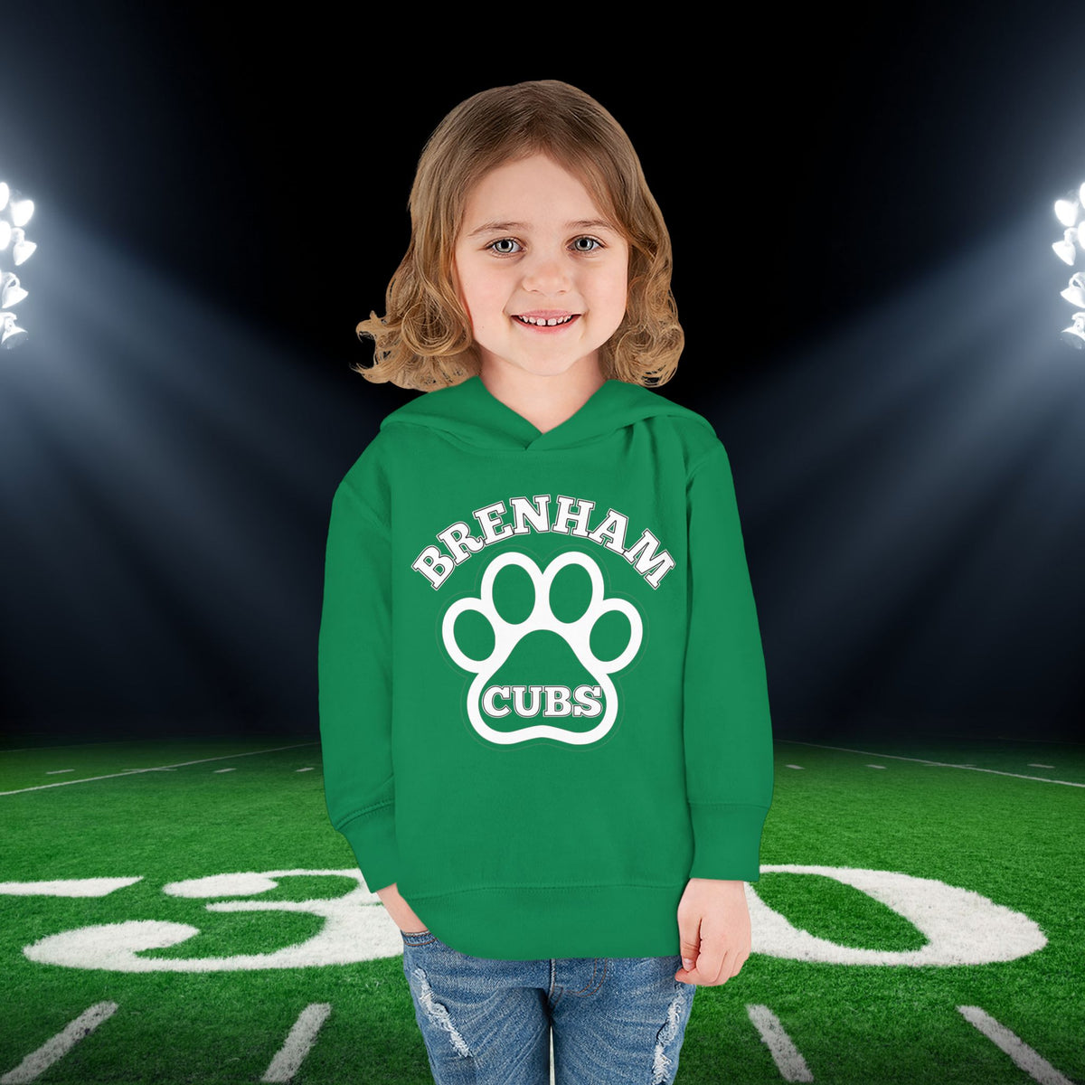 Brenham Paw Pride Toddler Hoodie