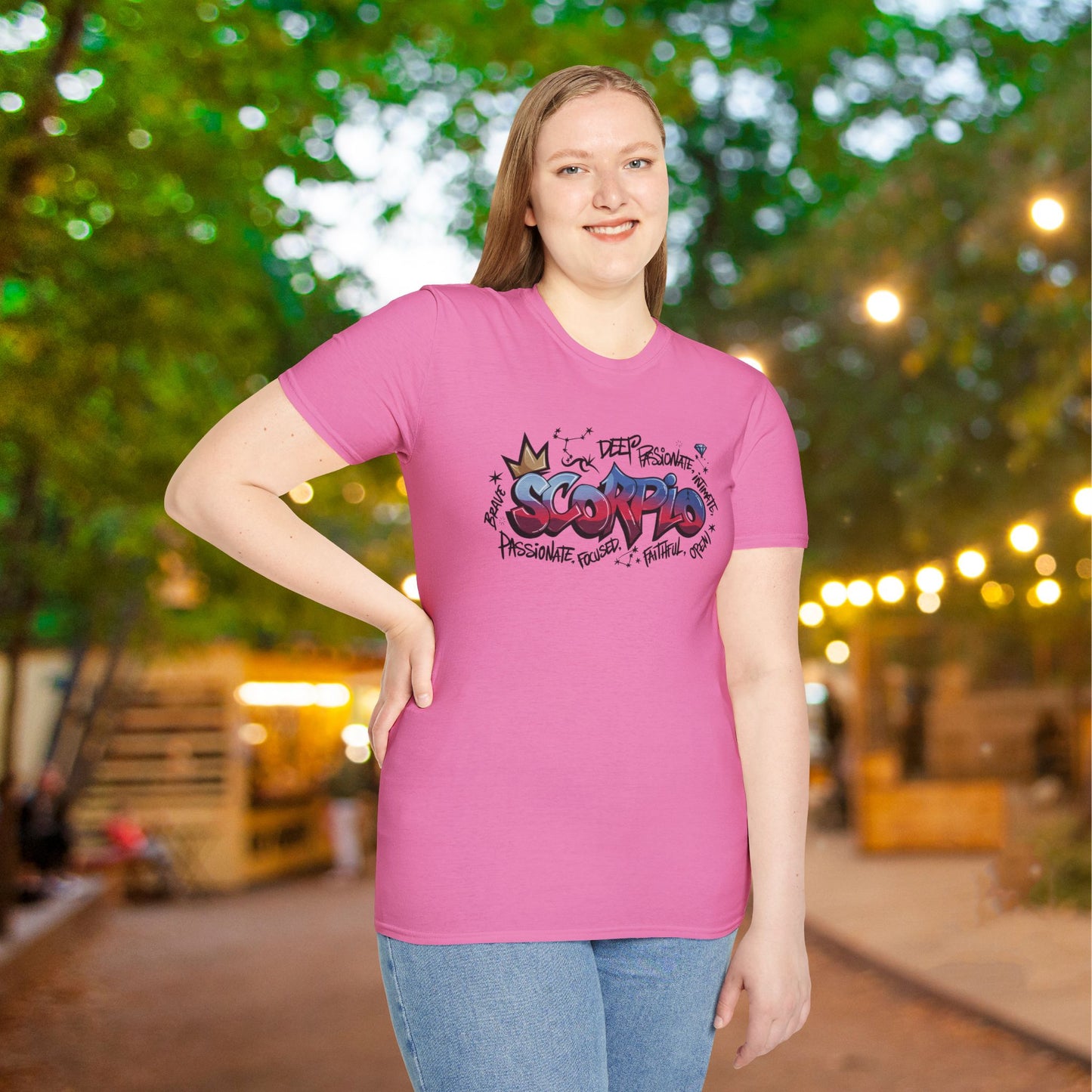 Scorpio Street Art Adult T-shirt