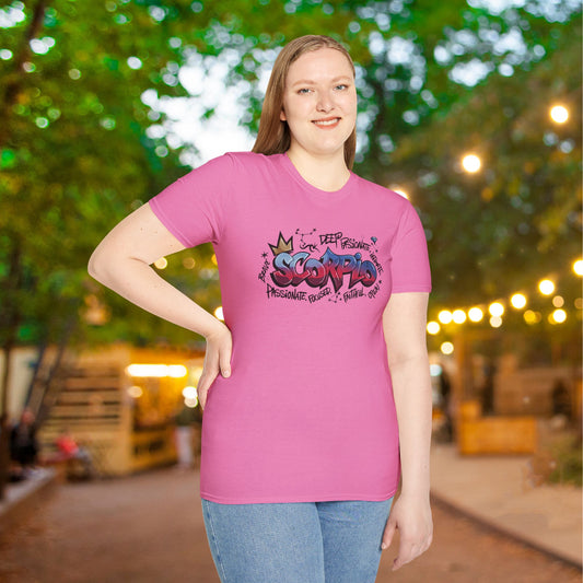 Scorpio Street Art Adult T-shirt