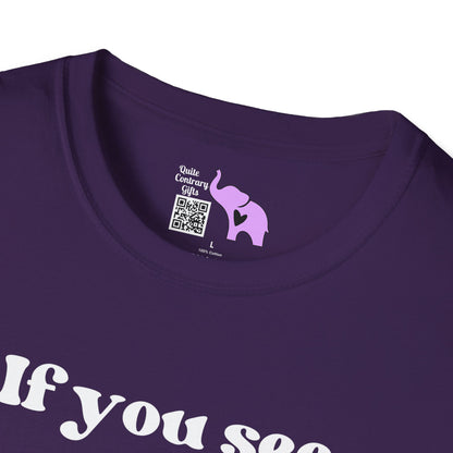 If You See Me Running... Adult T-shirt