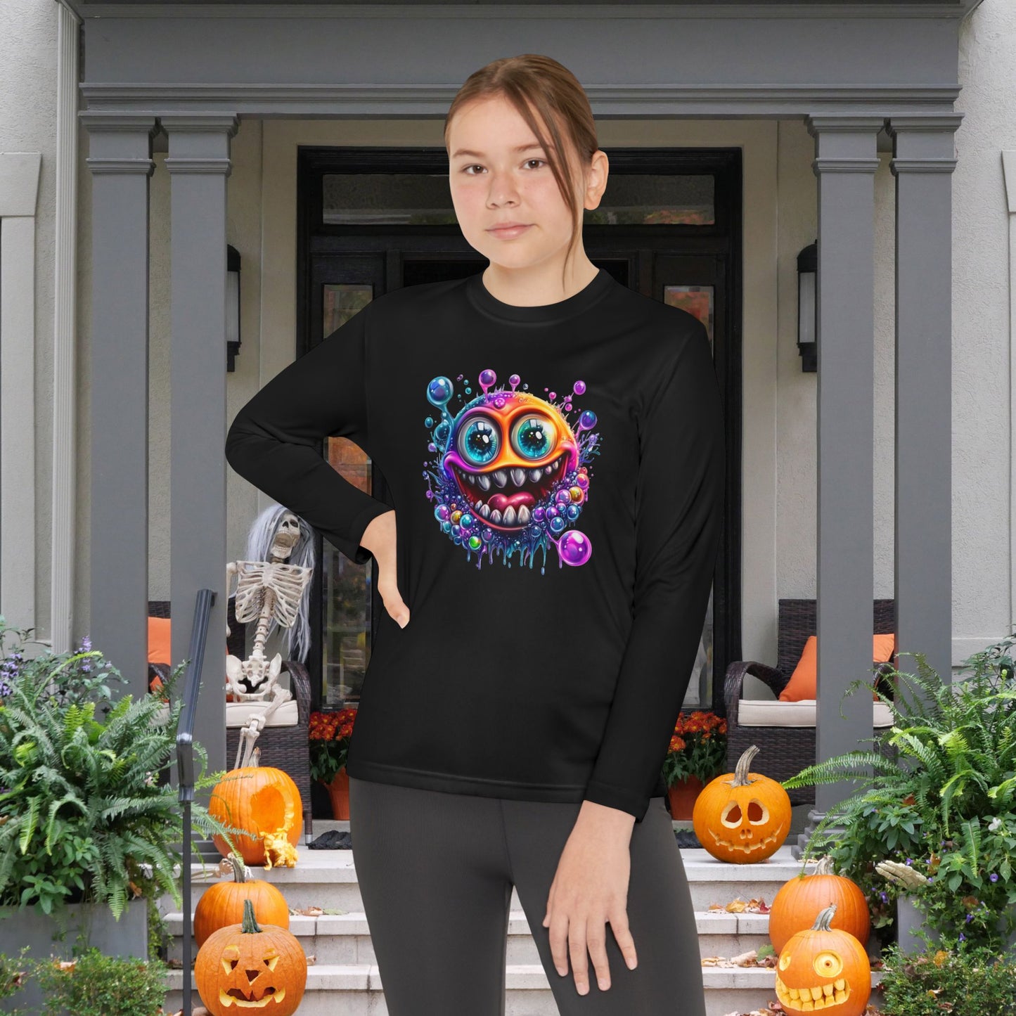 Bubbly Monster Youth Long Sleeve Tee