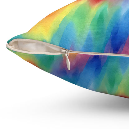 Colorwaves Throw Pillow