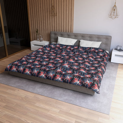 Rocket's Red Glare Microfiber Duvet Cover