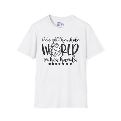 He's Got the Whole World in His Hands (2) Adult T-shirt