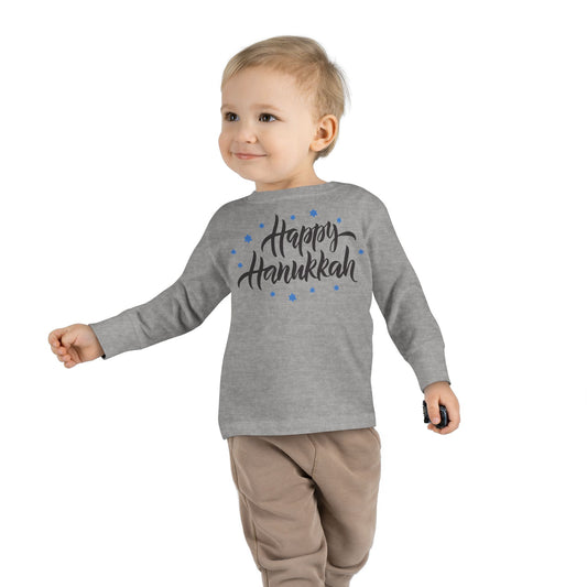 Happy Hanukkah 3 Toddler Long Sleeve Tee