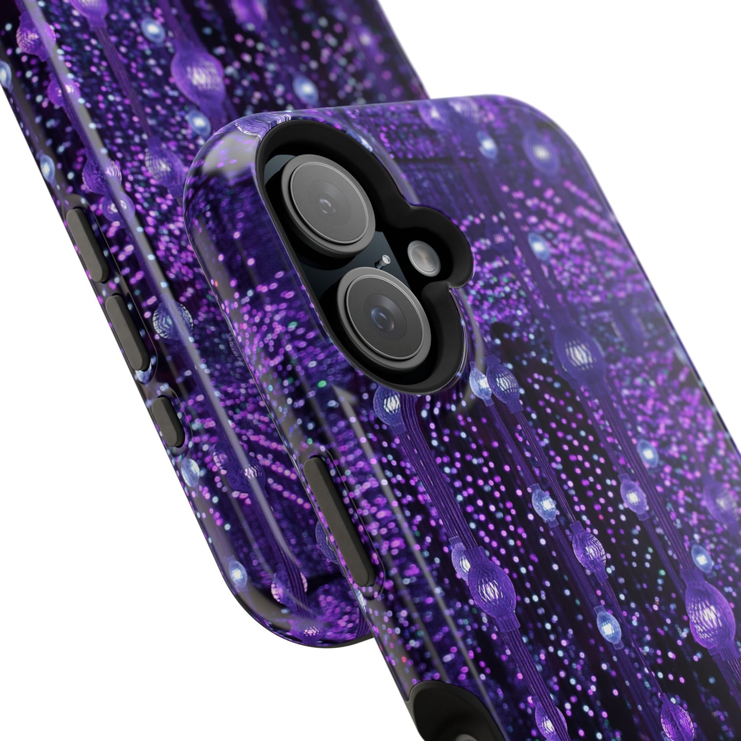 Purple Raindrops MagSafe® Compatible Tough Case for iPhone