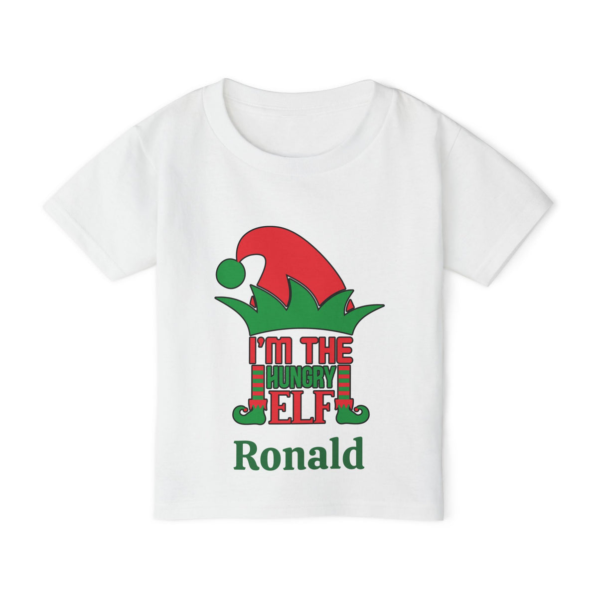 I'm The Hungry Elf Personalized Heavy Cotton™ Toddler T-shirt