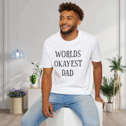 Worlds Okayest Dad Adult T-shirt