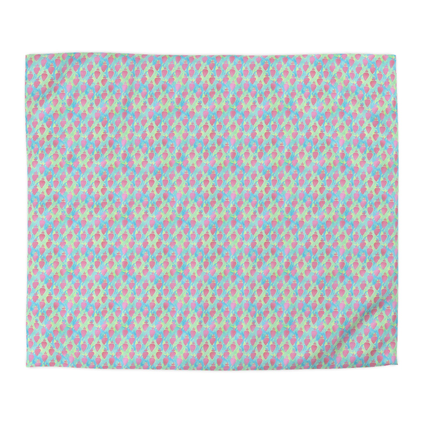 Strawberry Breeze Microfiber Duvet Cover