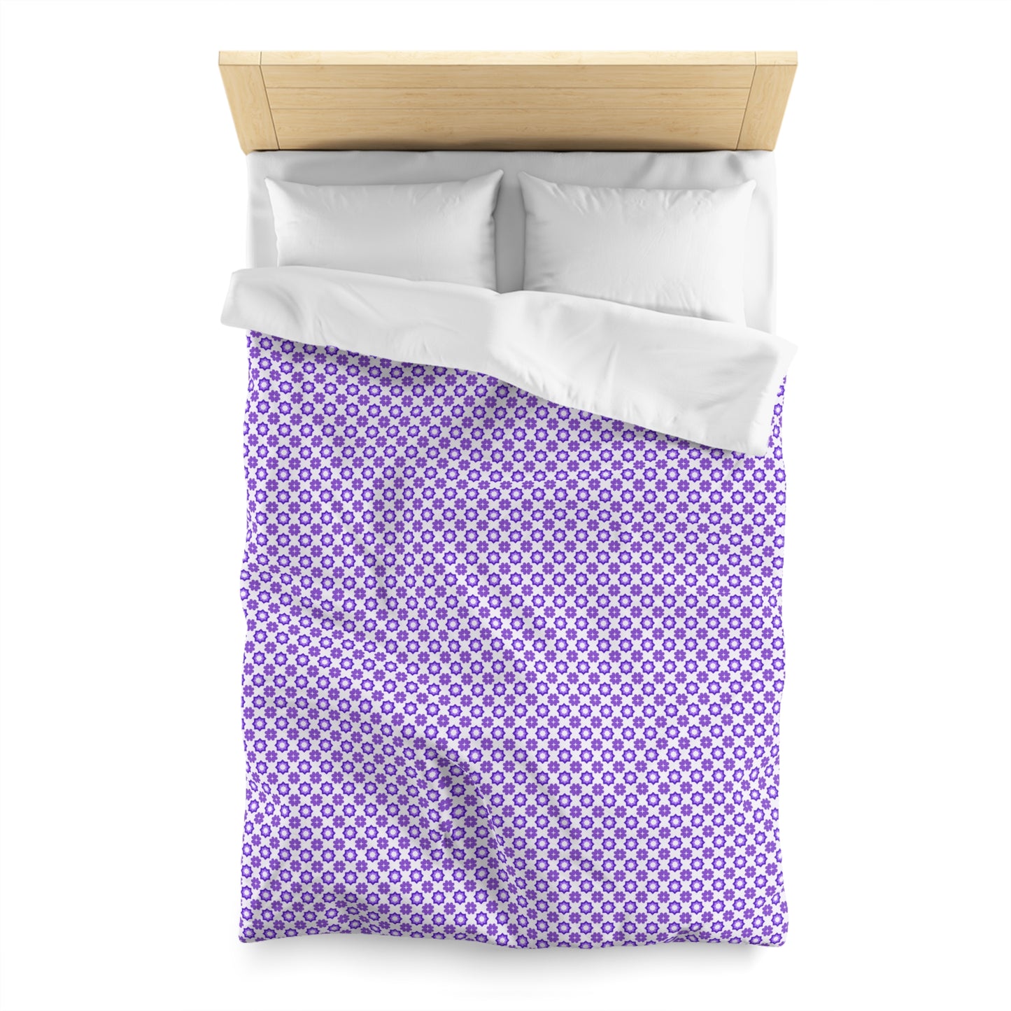 Purple Prism Garden Microfiber Duvet Cover