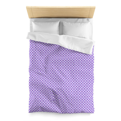 Purple Prism Garden Microfiber Duvet Cover
