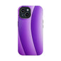 Purple Gradient Stripes MagSafe® Compatible Tough Case for iPhone
