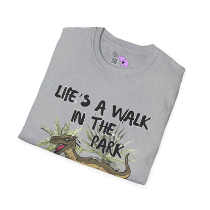 Life's Like A Walk In The Park... Jurassic Park Adult T-shirt