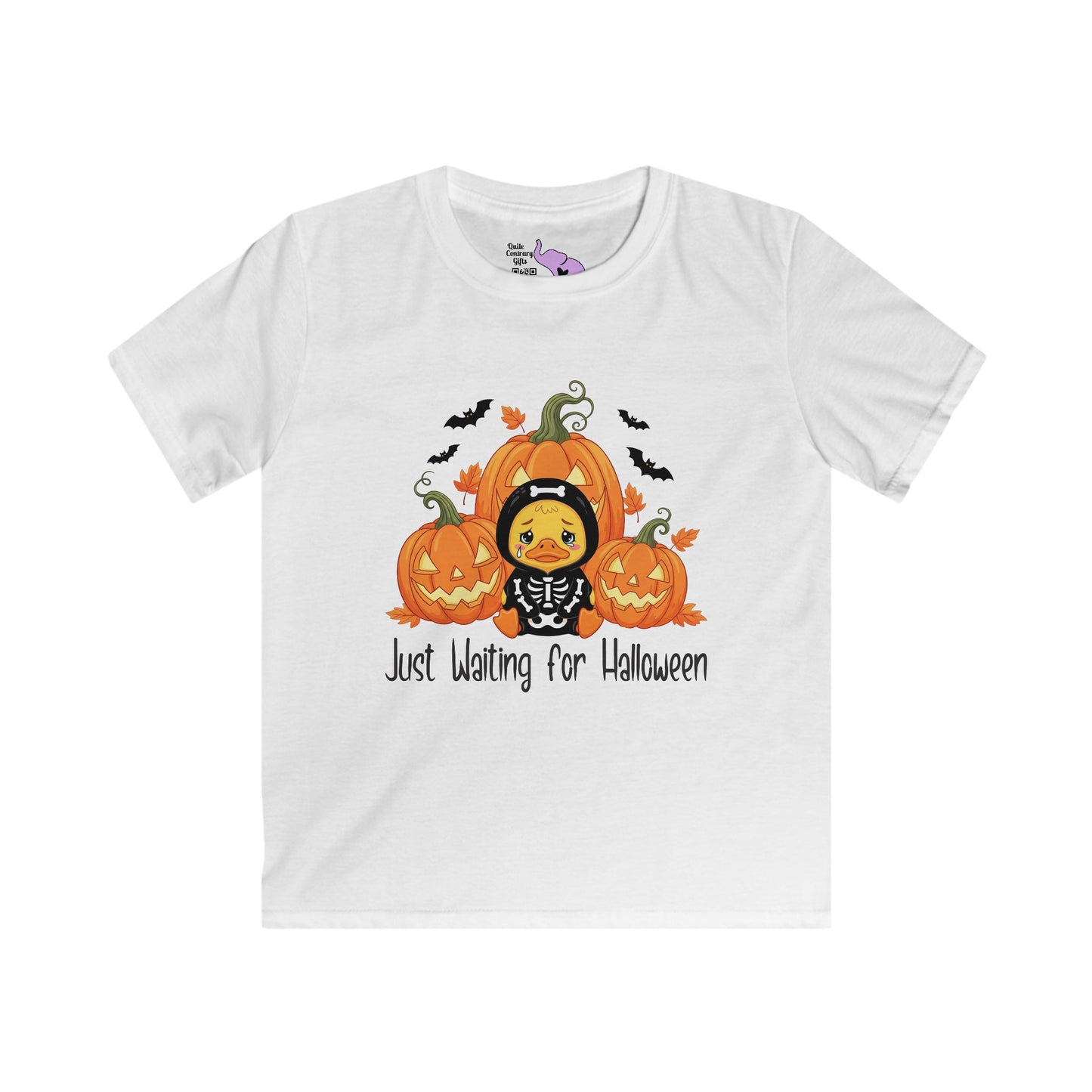 Just Waiting for Halloween Youth Softstyle Tee