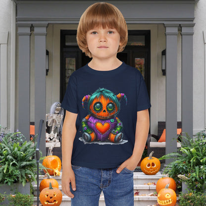 Patchwork Pumpkin Heart Heavy Cotton™ Toddler T-shirt