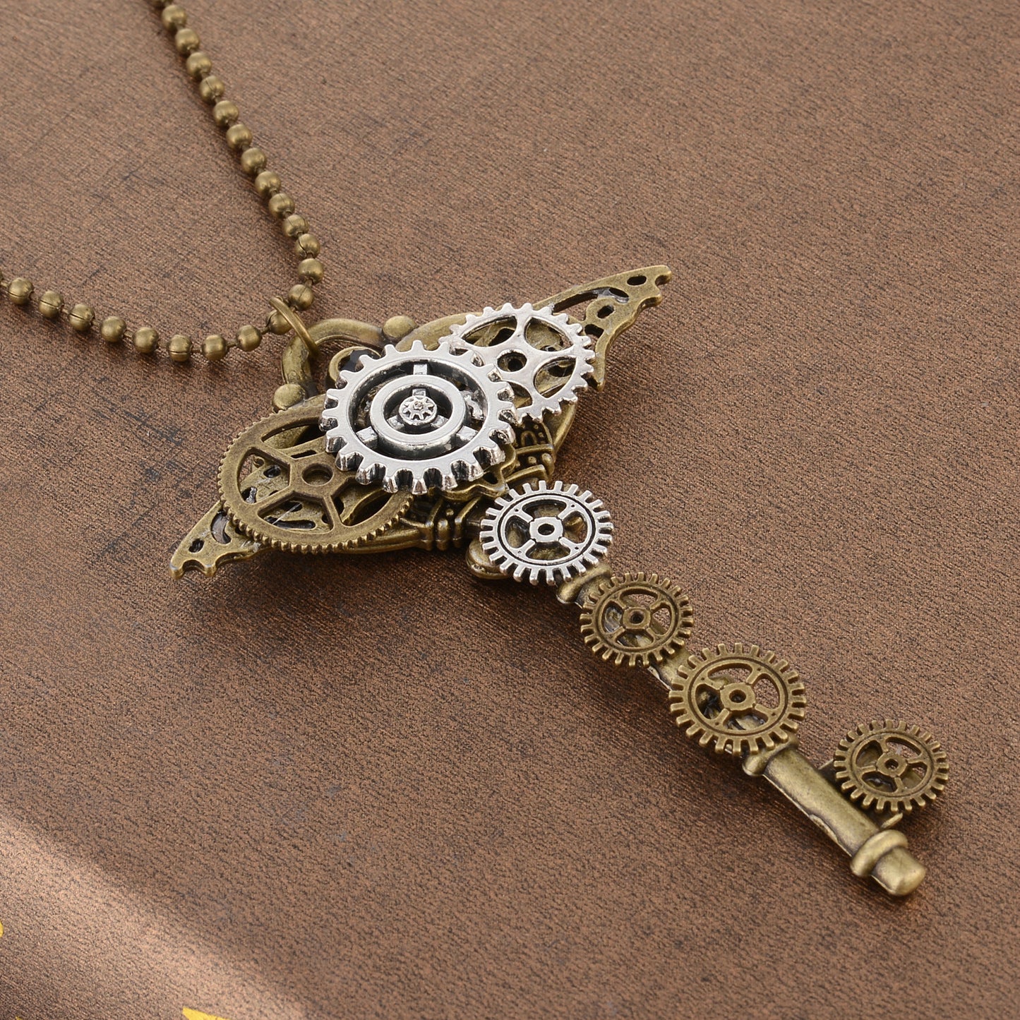 Key Style Steampunk Necklace