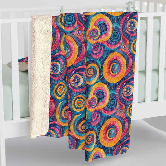 Rainbow Revolt Sherpa Fleece Blanket