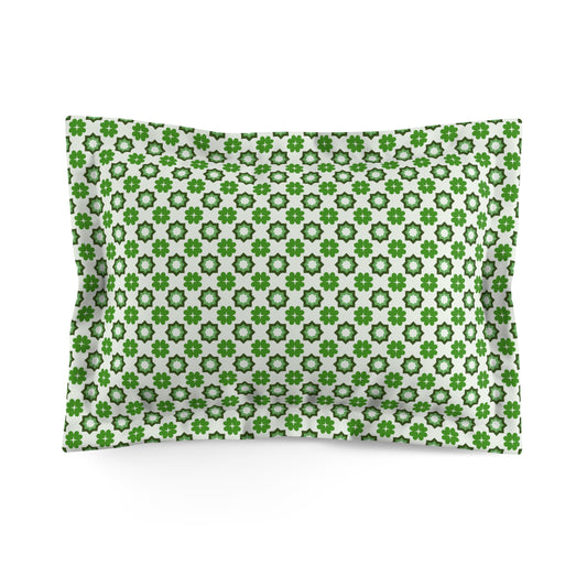 Emerald Star Garden Pillow Sham
