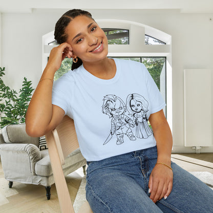 Chucky with His Bride Adult T-shirt