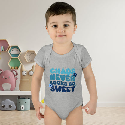 Chaos Never Looked So Sweet Infant Baby Rib Bodysuit