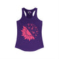 Sunflower & Butterflies Breast Cancer Awareness Women's Ideal Racerback Tank