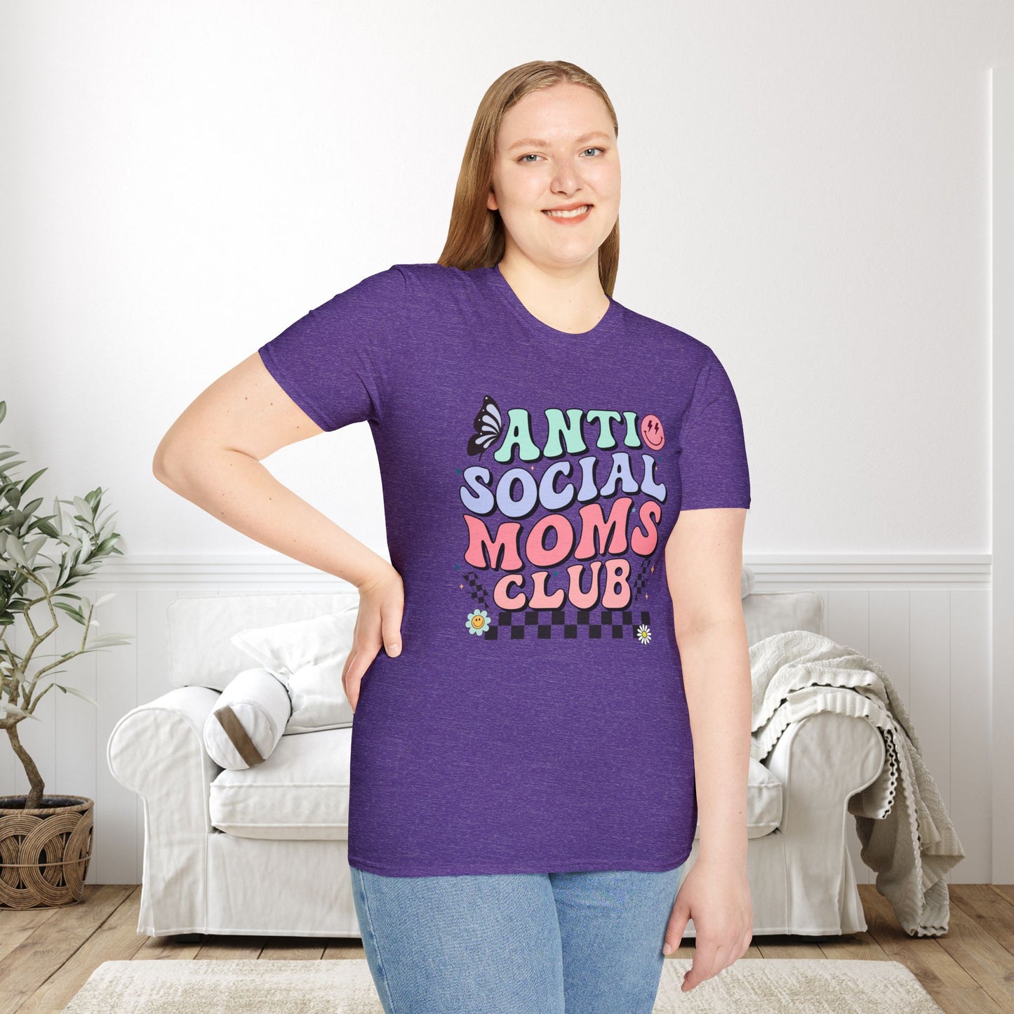 Antisocial Mom's Club Adult T-shirt