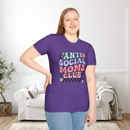 Antisocial Mom's Club Adult T-shirt