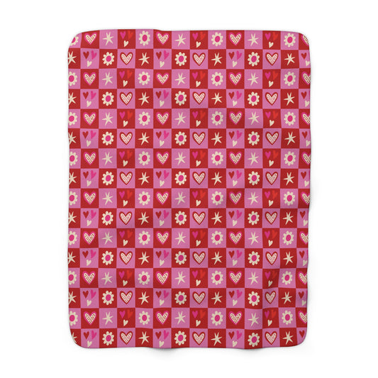 Valentine Toss Fleece Blanket