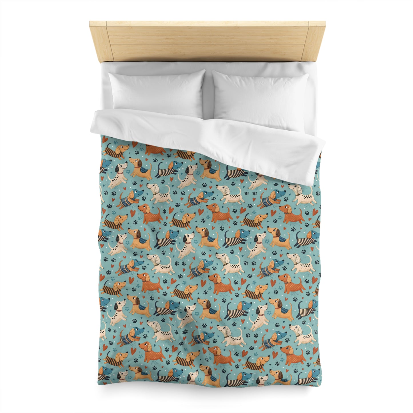 Dapper Doggies Microfiber Duvet Cover