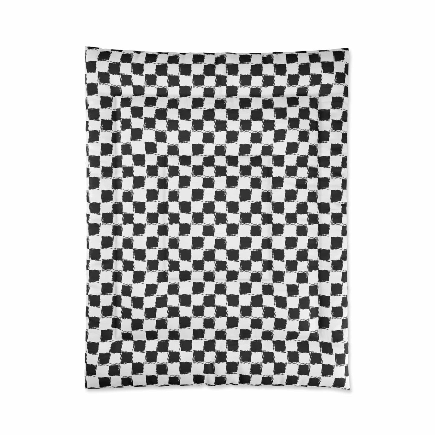 Distorted Check Comforter