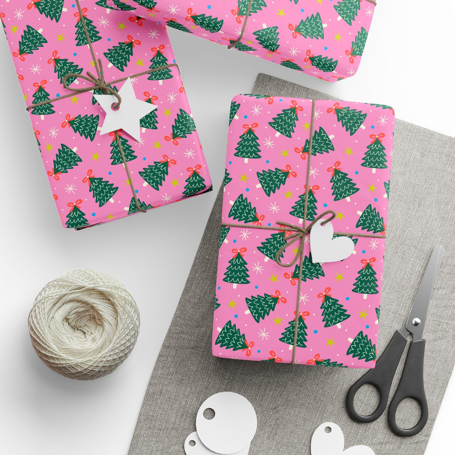 Jolly Pink Woods Wrapping Paper