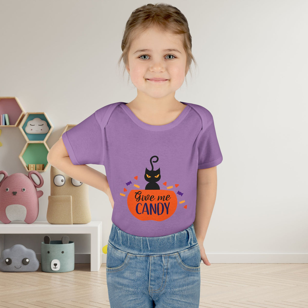 Give Me Candy Baby Rib Bodysuit