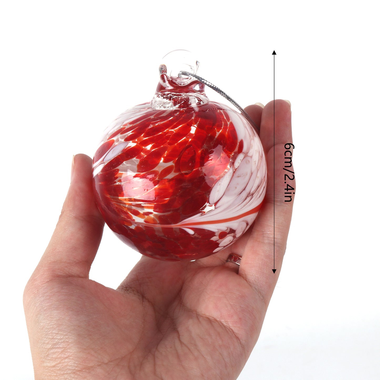 Hand-blown Colorful Transparent Glass Christmas Ornaments