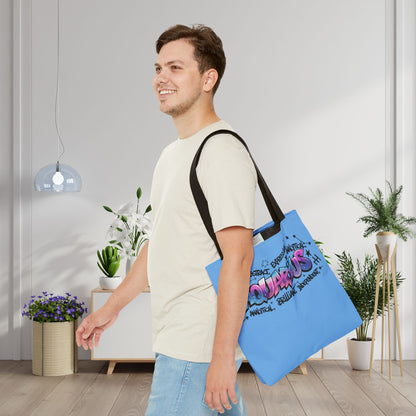 Aquarius Street Art Canvas Tote Bag