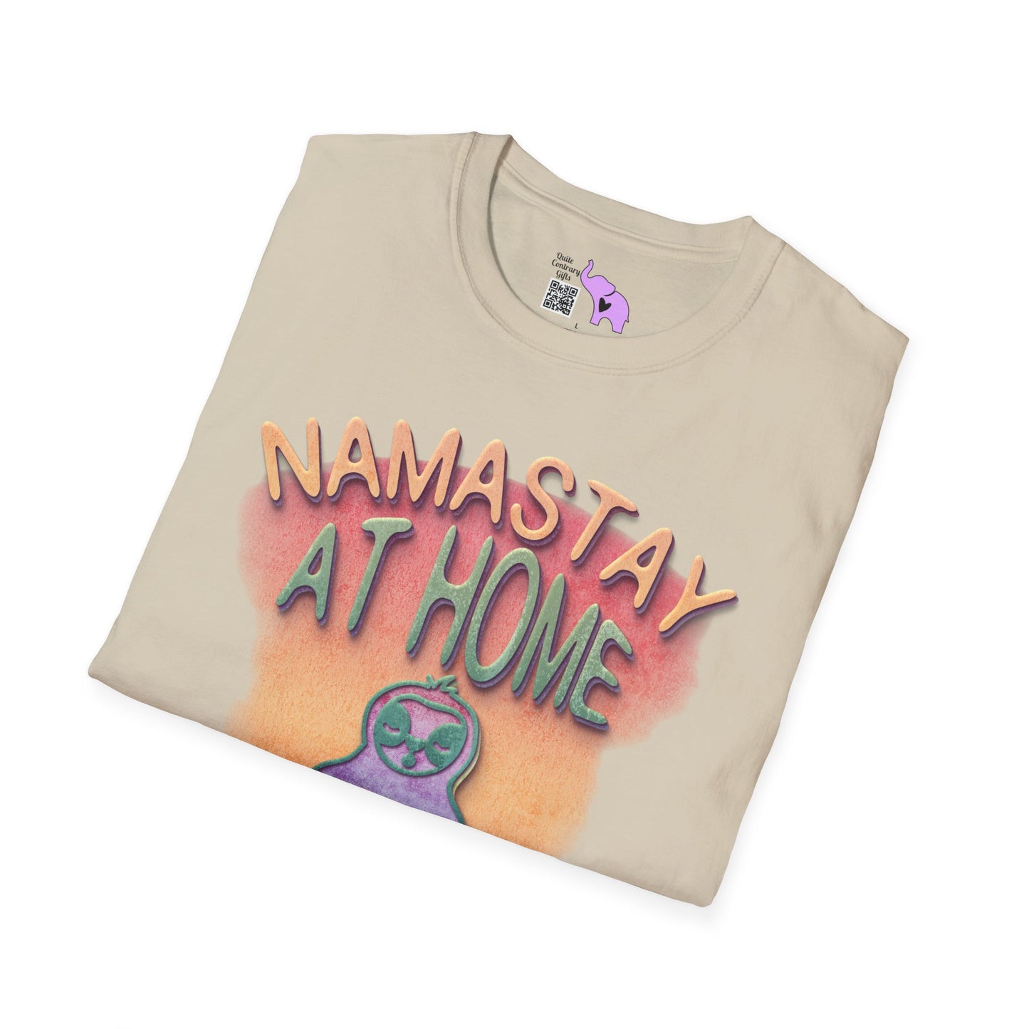 Namastay At Home Adult T-shirt