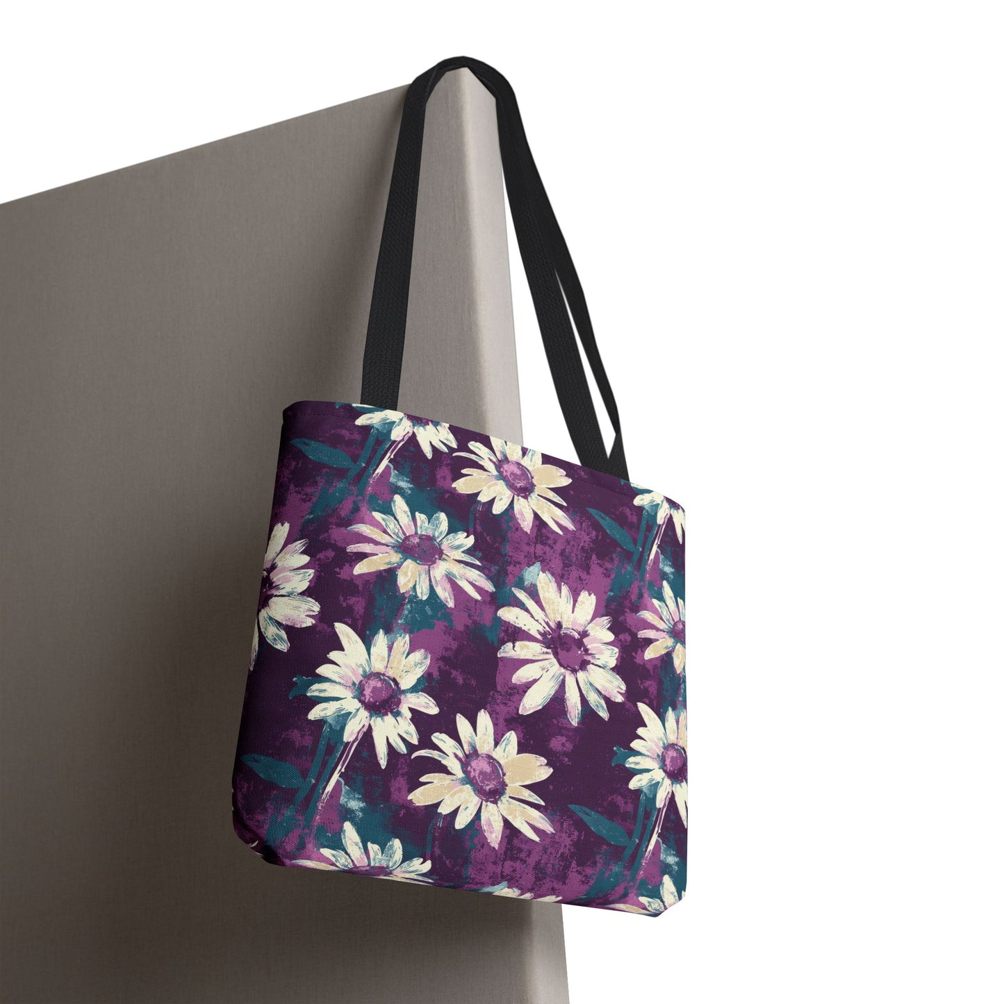 Twilight Daisy Meadow Canvas Tote Bag
