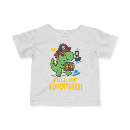 ""Full of Adventures (Dino Pirate) Infant Soft T-Shirt