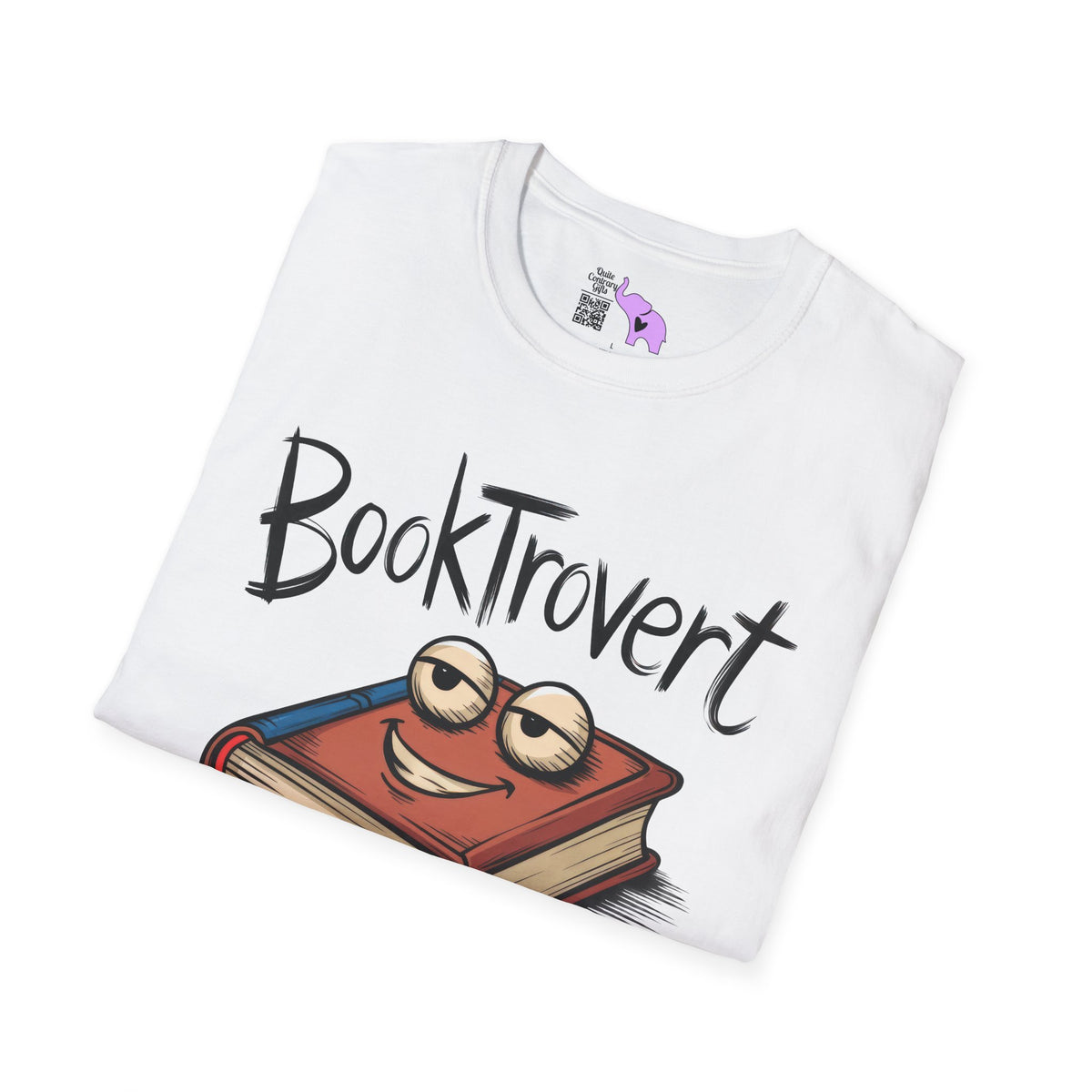Booktrovert (Cartoonish Book) Adult T-shirt
