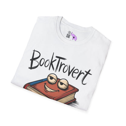 Booktrovert (Cartoonish Book) Adult T-shirt