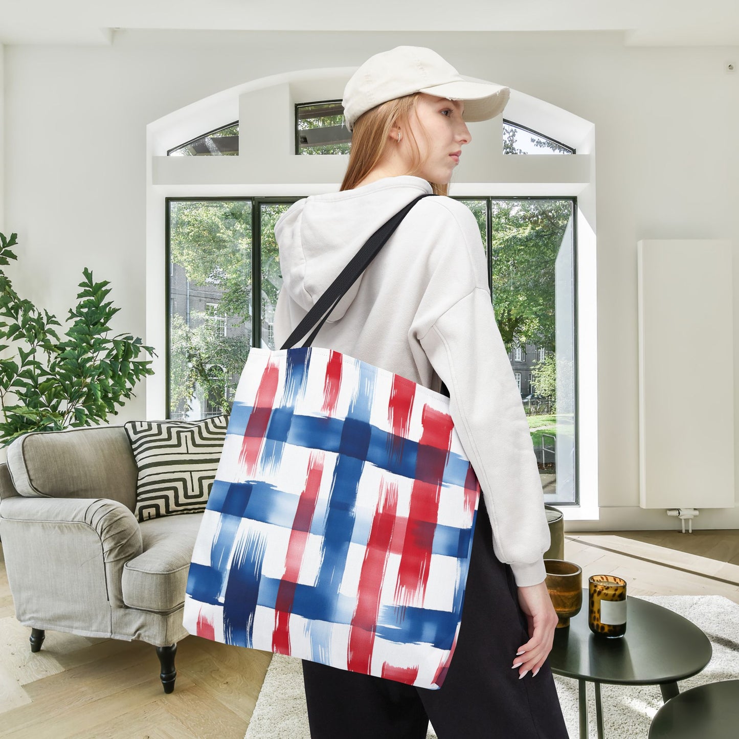 LIberty Strokes Canvas Tote Bag