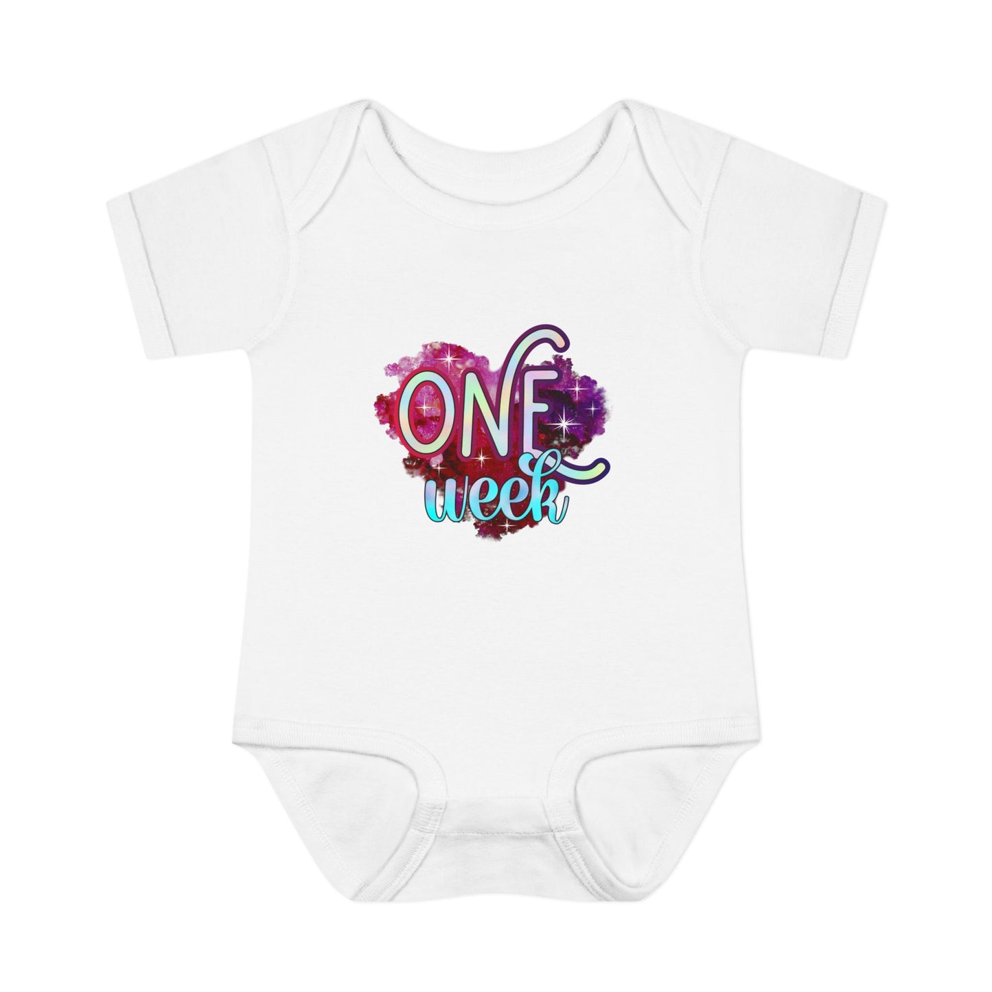 Stardust Baby Milestone Bodysuit-One Week