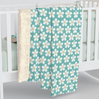 Tealberry Blooms Fleece Blanket