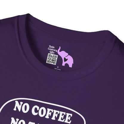 No Coffee No Talkee Adult T-shirt