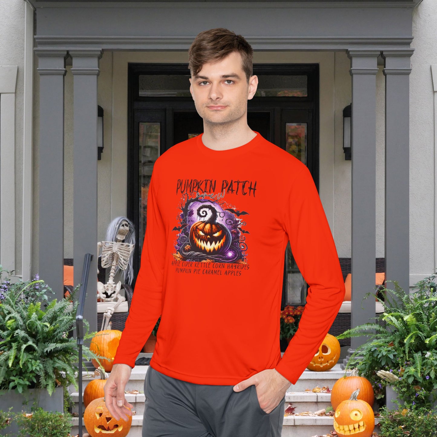 Pumpkin Patch Adult Long Sleeve Tee