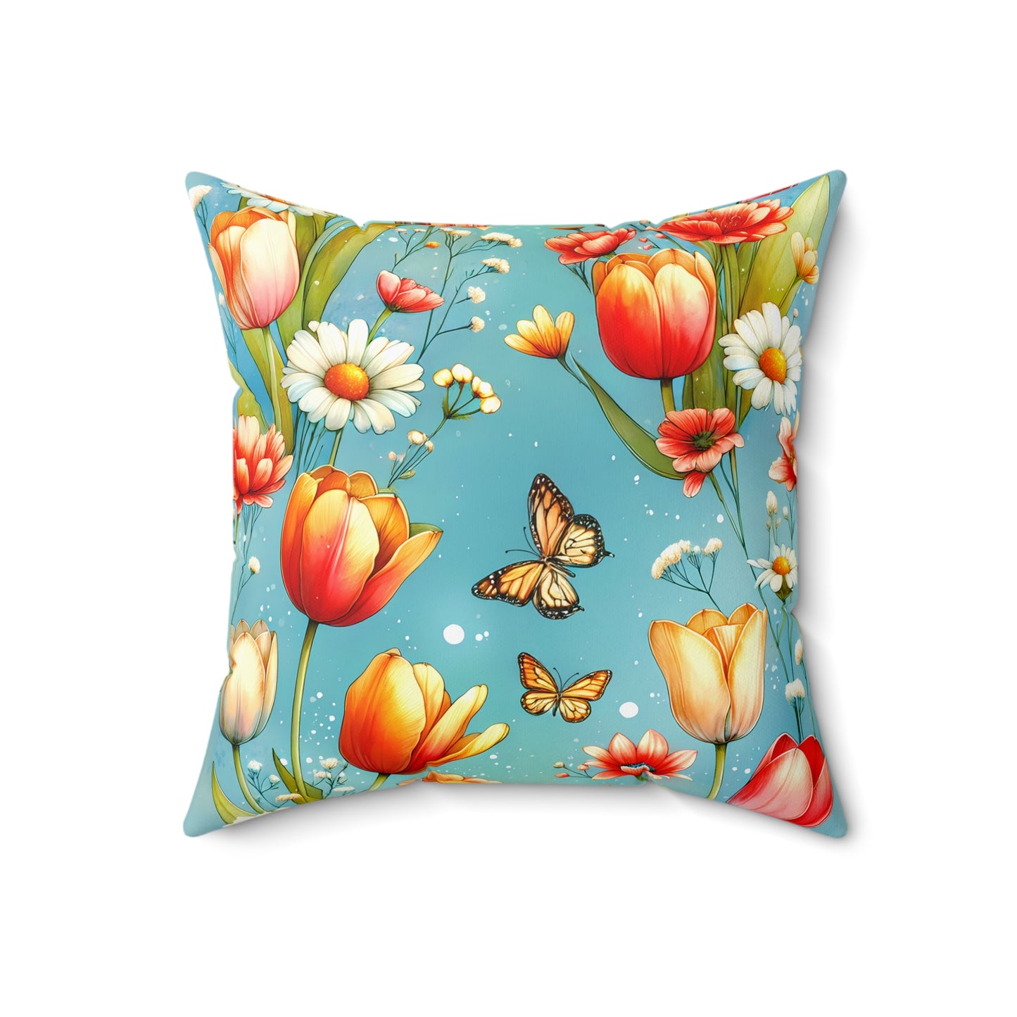Butterfly Bloom Throw Pillow