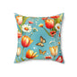 Butterfly Bloom Throw Pillow